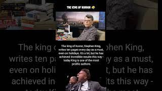 The king of horror, Stephen King, writes ten pages every day as a must, even #amazing #facts