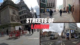 [4K] London Streets  Walking Tour