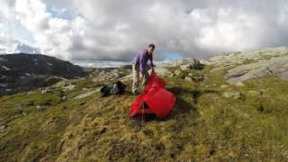 Hiking to Bergsdalen in Norway.