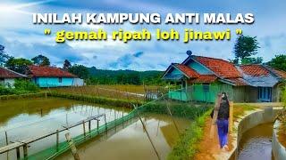 Viral Salah Satu Kampung Anti Malas Di Pedesaan Jawa Barat , Dengan Rumah Megah Antik Spek Kayu