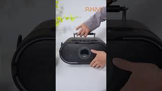 An all-in-one speaker. #karaoke #asmr #rhm #microphone #music #speaker #audio #bluetoothspeaker
