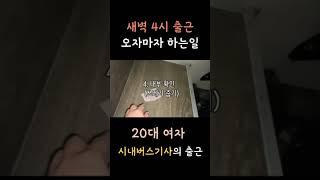  20대여자 시내버스기사 이른 새벽 출근