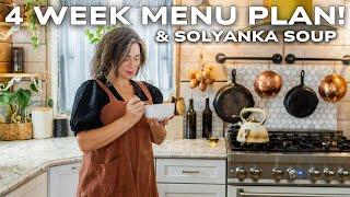 Cozy Solyanka Soup | Winter Menu Plan | HOLIDAY MENU PLAN