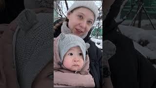 첫눈을 본 아기 반응 | Реакція дитини на перший сніг | Baby’s First Snow Reaction