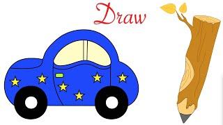 How To Draw a Toy Car