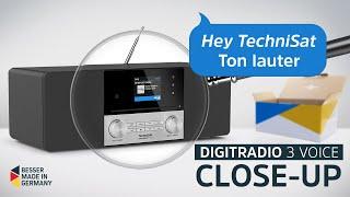 DAB+/UKW/CD- Stereoradio mit Sprachsteuerung | DIGITRADIO 3 Voice | TechniSat