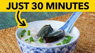  Dad’s SOOTHING Century Egg & Pork Congee! (皮蛋瘦肉粥)