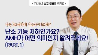 Part 1. 나는 30세인데 난소나이 50세? 난소 기능저하 인가요? AMH가 어떤 의미인지 알려주세요.