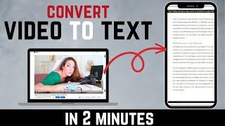 Convert YouTube Video to Text - Fastest Online Video to Text Converter