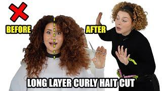 HOW TO DO A PROFESSIONAL DRY CURLY HAIR CUT AT HOME