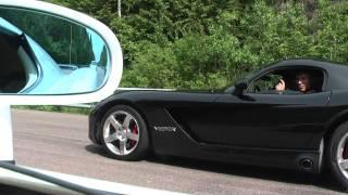 Koenigsegg CCX-F(~1000 hp) vs. Dodge Viper SRT10 Paxton Supercharged(~700 hp). Roll on