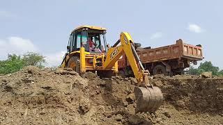 new JCB4dx ecoxellance machine | swaraj415DI Tractor full loading amazing video | tractor full stund