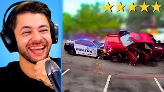 LES IDIOTS VS LA POLICE  (React Drole)