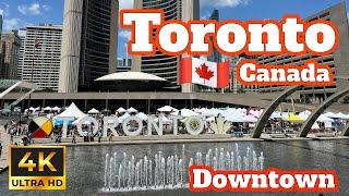 Toronto, Canada  | Downtown (Summer) | 4K Walking Tour