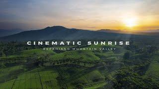 CINEMATIC SUNRISE  - KEPAHIANG MOUNTAIN VALLEY | DRONE VIDEO | 4K