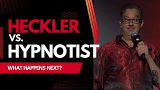 HECKLER VS HYPNOTIST!  The best comedy hypnosis!   #heckler #comedy #hypnosis #virginia #richmond