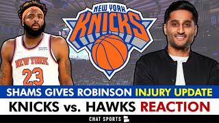 BAD Mitchell Robinson Injury News + Knicks vs. Hawks NBA Cup REACTION