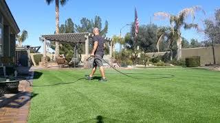 Artificial Turf Maintenance, removing urine smell from synthetic grass.