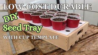 DIY Seed Tray: Simple & Solo Cup Friendly! | Uses a Single Cedar Fence Picket