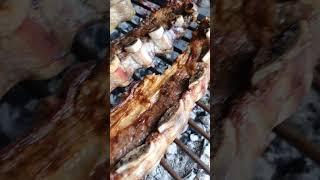 Bien doradas esas costillas  Salud Asadores! #asado #argentina