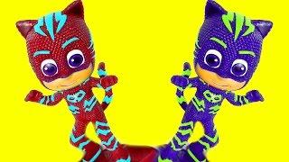 Nick Jr PJ Masks Catboy Crazy Color Combos Finger Family Toys Nursery Rhymes