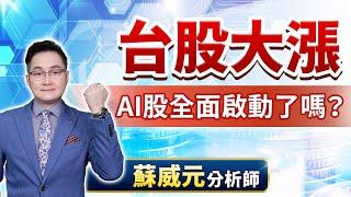 蘇威元分析師【台股大漲  AI股全面啟動了嗎？】 2024.09.12 #蘇威元 #飆股元動力