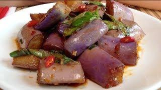 Asian Eggplant Recipes-How To Cook Eggplant-Stir Fry-Vegetarian Chinese Food