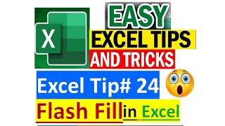 Flash Fill Full Name in Excel Tips & Tricks #excel excel #exceltipsandtricks #exceltricks