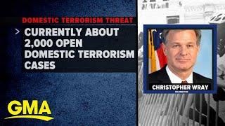 FBI director warns of rise in domestic terrorism in congressional testimony l GMA