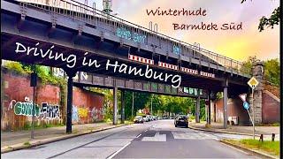 Driving in Hamburg *[Winterhude ️ Barmbek Süd]**[4K]*