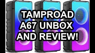 TAMPROAD A67 BLUETOOTH SPEAKER UNBOX AND REVIEW!