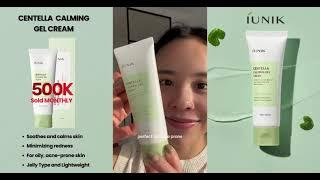 [iUNIK] Centella Calming Gel Cream_B/A Review