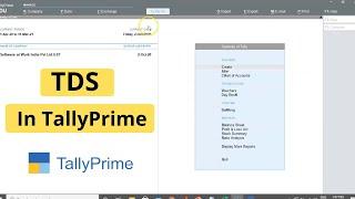 Complete TDS in Tally Prime |  Configuration + TDS entries