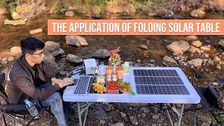 The Application of Folding Solar Table