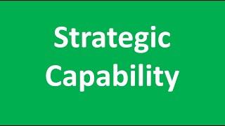 What is Strategic Capability