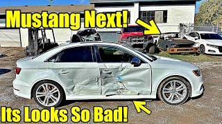 Rebuilding A SIDE SWIPED AUDI S3! Mustang Next?