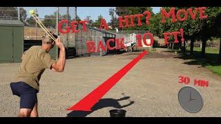 Slinging - Get a hit, move back 10ft challenge #3 (30min)