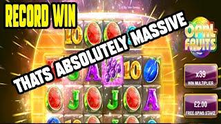 MASSIVE JACKPOT ON OPAL FRUITS SLOT - RECORD BREAKER!