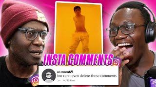 DAD REACTS TO BRUTAL INSTAGRAM COMMENTS !