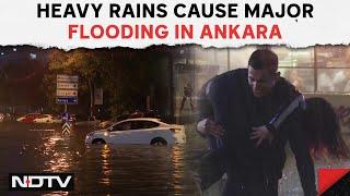 Turkey Rains | Rain With Severe Thunderstorm Causes Flooding Chaos In Turkish Capital Ankara