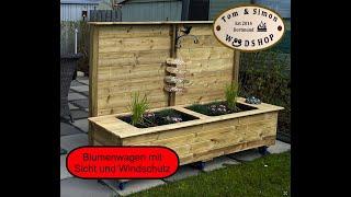 Tom & Simon´s WDSHOP - Blumenwagen mit Sicht und Windschutz