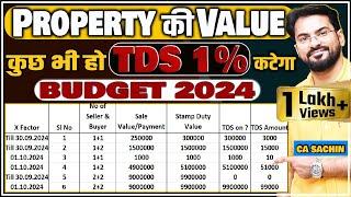 50 Lakh की Limit ख़त्म | हर बार 1% TDS  काटना होगा | TDS on property | 194 IA |  #Budget2024