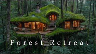 Forest Retreat - Deep Ethereal Ambient Music With Rain - Healing Meditation Soundscape