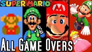 Super Mario ALL GAME OVER SCREENS 1985-2015 (Wii U to NES)