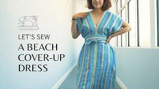 How to sew a beach cover-up with ties you can style a dozen ways | Sewing School with Sara SJ Kim