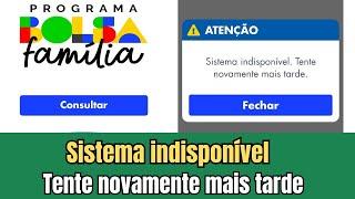  APLICATIVO DO BOLSA FAMÍLIA SISTEMA INDISPONÍVEL O QUE SIGNIFICA?