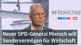 Neuer SPD-General Miersch will Sondervermögen für Wirtschaft | ntv Frühstart