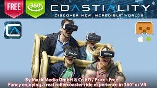 Coastiality - Enjoy 8 tracks fancy VR Roller Coaster Google Cardboard 3D SBS 1080p