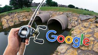 GOOGLE MAPS Challenge In URBAN Texas -- (Pond Hopping Mission)