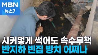 물 썩고 벌레 끓어도…손 못 대는 반지하 빈집 [MBN 뉴스7]